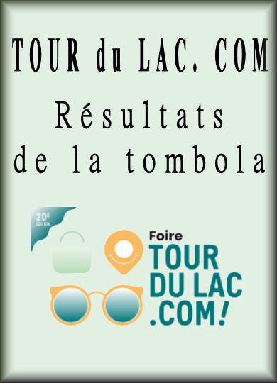 Résultats de la tombola, foire "Tour du Lac.com" 2026
